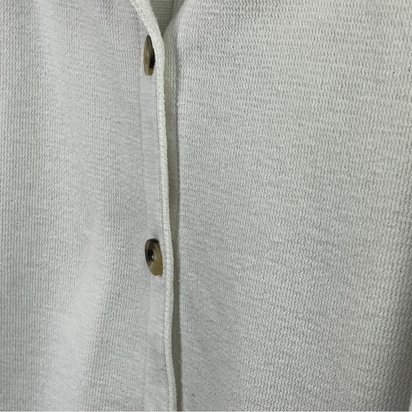 Express Tricot Cardigan Women's Medium Button Up Long Sleeve White Vintage - Picture 3 of 7